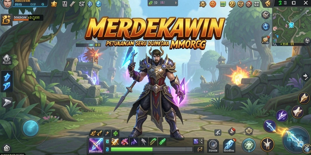 Tampilan gameplay seru MERDEKAWIN yang memukau.