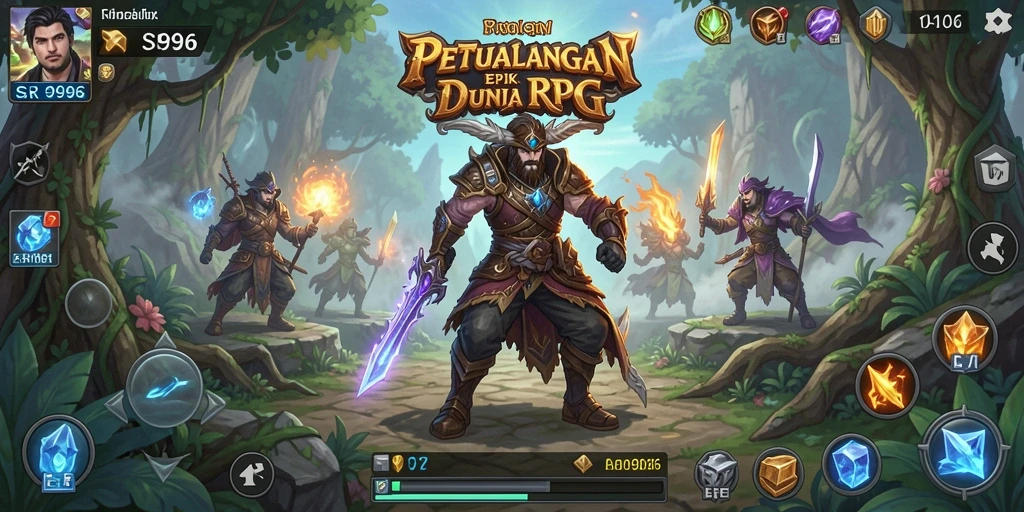 Tampilan gameplay SR996 yang mendebarkan dalam dunia RPG.